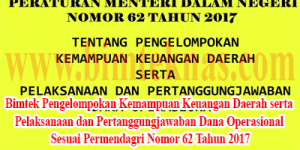 Bimtek Pengelompokan Kemampuan Keuangan Daerah serta Pelaksanaan dan Pertanggungjawaban Dana Operasional