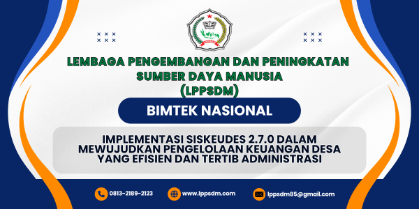 Bimtek Siskeudes Versi 2.7.0