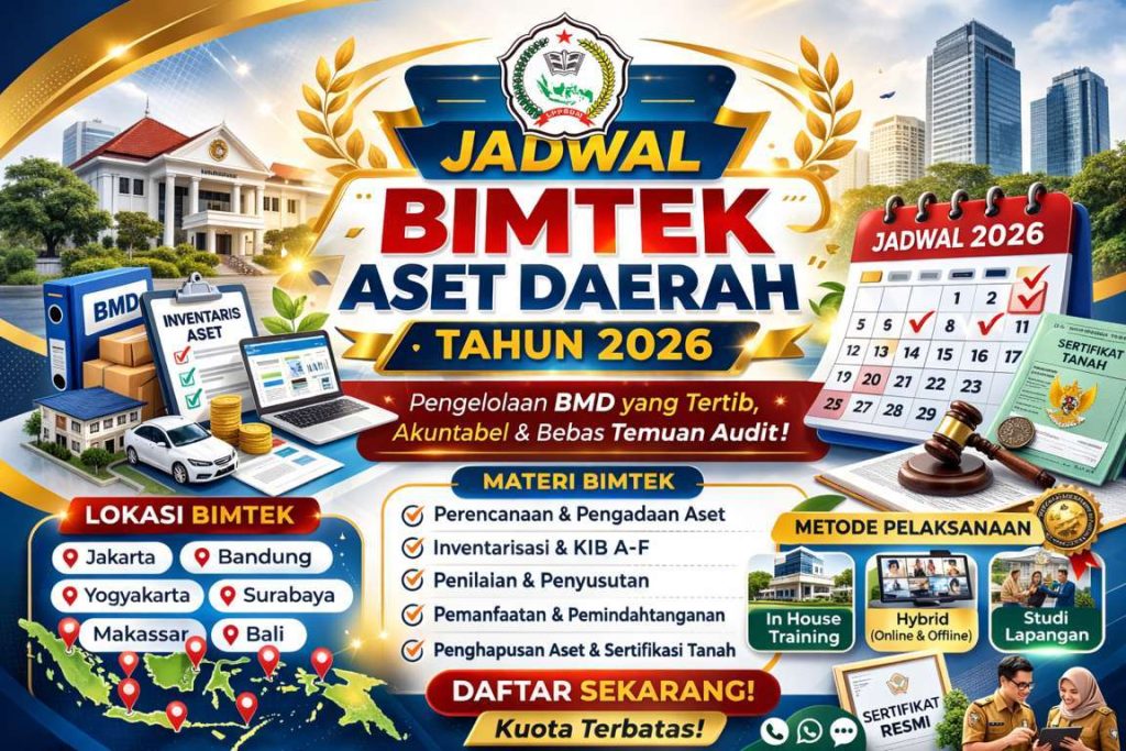 Jadwal Bimtek Aset Daerah Tahun 2026